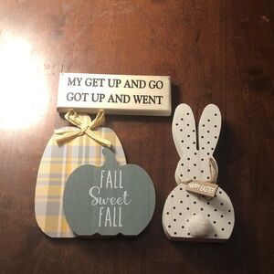 Fall & Easter Decor Set— 3 Pieces